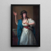 Portrait of the Virtuoso Improvising Artist Teresa Bandettini-Landucci of Lucca - Angelica Kauffman — framed artwork on a wall