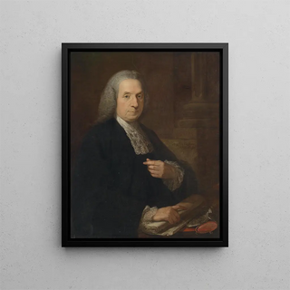 Portrait of Irish lawyer and politician Philip Tisdall - Angelica Kauffman — framed artwork on a wall