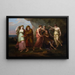 Télémaque et les Nymphes de Calypso - Angelica Kauffman — framed artwork on a wall