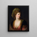 Woman in a Turkish dress - Angelica Kauffman — framed artwork on a wall