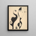Bust of a Woman - Angelika Hoerle — framed artwork on a wall