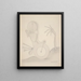Head with signal flag and automatic horn - Angelika Hoerle — framed artwork on a wall