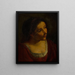 Bust of a Woman - Angelo Caroselli — framed artwork on a wall