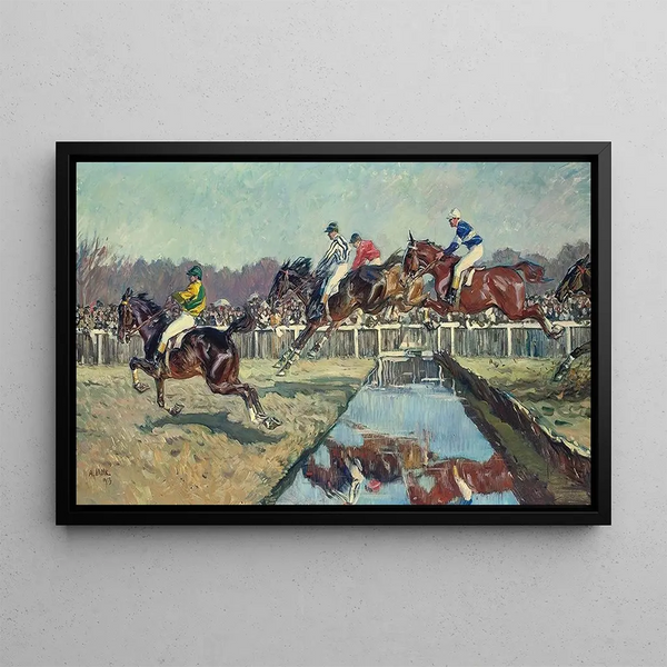 A Day at the Races - Angelo Jank — framed artwork on a wall