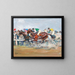 Horse Race - Angelo Jank — framed artwork on a wall
