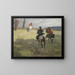 Hunting with hounds - Angelo Jank — framed artwork on a wall