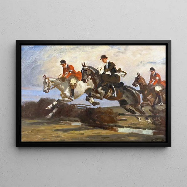 Over the hedges - Angelo Jank — framed artwork on a wall
