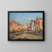 A view of Burano - Angelo Pavan — framed artwork on a wall