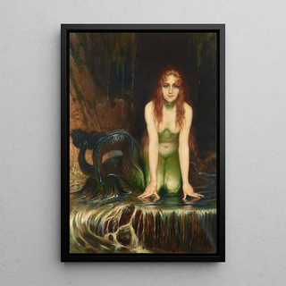 La Nixe - Angelo von Courten — framed artwork on a wall