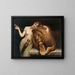 Diane et un lion - Angelo von Courten — framed artwork on a wall