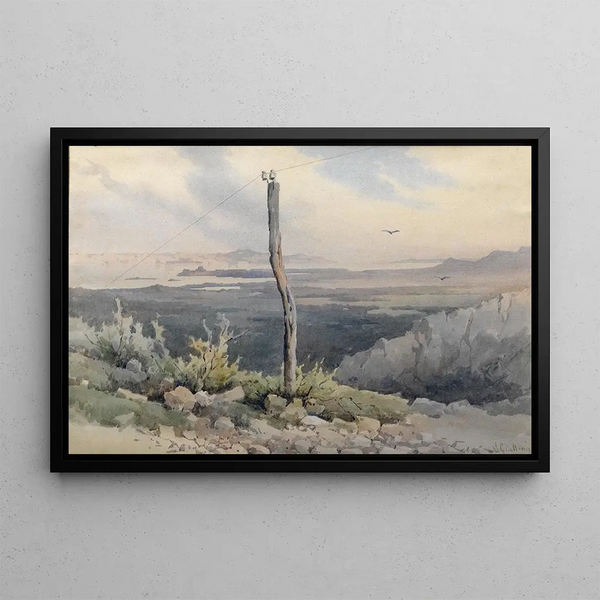 Corfou, Sirocco ambiance - Angelos Giallinas — framed artwork on a wall