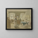 Living room country scene - Angilbert Göbel — framed artwork on a wall
