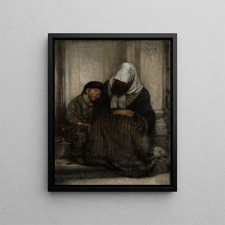 The Poor - Angilbert Göbel — framed artwork on a wall