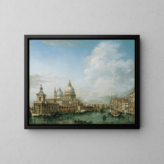 Grand Canal in Venice - Angiolo Barbini — framed artwork on a wall