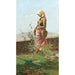 Woman with Jugs - Angiolo Tommasi — artwork view