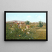 Garden with Woman - Angiolo Tommasi — framed artwork on a wall