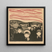 Anxiety - Edvard Munch — framed artwork on a wall