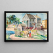 Landscape Painting - Ann Brockman — framed artwork on a wall