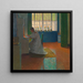 Anna Moll at the secretary - Carl Moll — framed artwork on a wall