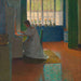 Anna Moll at the secretary - Carl Moll — artwork view