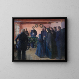 an Anna Ancher painting — framed artwork on a wall