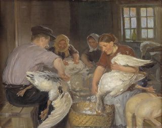 Plumer les oies - Anna Ancher — artwork view