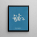 Delesseria très étroite - Anna Atkins — framed artwork on a wall