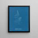 Dichloria viridis - Anna Atkins — framed artwork on a wall
