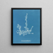 Ectocarpus landsburghii - Anna Atkins — framed artwork on a wall