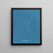 Élaionema villosum - Anna Atkins — framed artwork on a wall