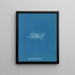 Enteromorpha compressa var. - Anna Atkins — framed artwork on a wall