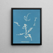 Enteromorpha ramulosa - Anna Atkins — framed artwork on a wall