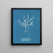 Fucus aruginosus Turner Mer Rouge Lisbonne Nouveau in Great Britain - Anna Atkins — framed artwork on a wall