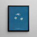 Fucus vesiculosus against balticus - Anna Atkins — framed artwork on a wall