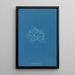 Grateloupia filicina - Anna Atkins — framed artwork on a wall