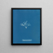 Halymenia furcellaria - Anna Atkins — framed artwork on a wall