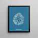 Halymenia furcellata - Anna Atkins — framed artwork on a wall