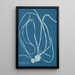 Himanthalia lorea - Anna Atkins — framed artwork on a wall