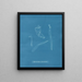 Hydrodictyon utriculatum - Anna Atkins — framed artwork on a wall