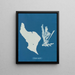 You eat rainbows - Anna Atkins — framed artwork on a wall