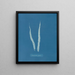 Laminar fascia painting - Anna Atkins — framed artwork on a wall