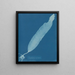 Laminaria saccharina painting - Anna Atkins — framed artwork on a wall