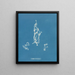 Lyngbya Carmichaelii - Anna Atkins — framed artwork on a wall