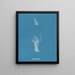 Lyngbya speciosa - Anna Atkins — framed artwork on a wall