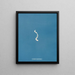Lyngbya vermicularis - Anna Atkins — framed artwork on a wall