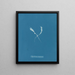 Myriotrichia claviformis - Anna Atkins — framed artwork on a wall