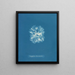 Nitophyllum Bonnemaisoni - Anna Atkins — framed artwork on a wall