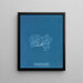 Nitophyllum punctatum painting - Anna Atkins — framed artwork on a wall