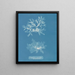 Nitophyllum punctatum - Anna Atkins — framed artwork on a wall