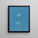 Nitophyllum versicolor - Anna Atkins — framed artwork on a wall